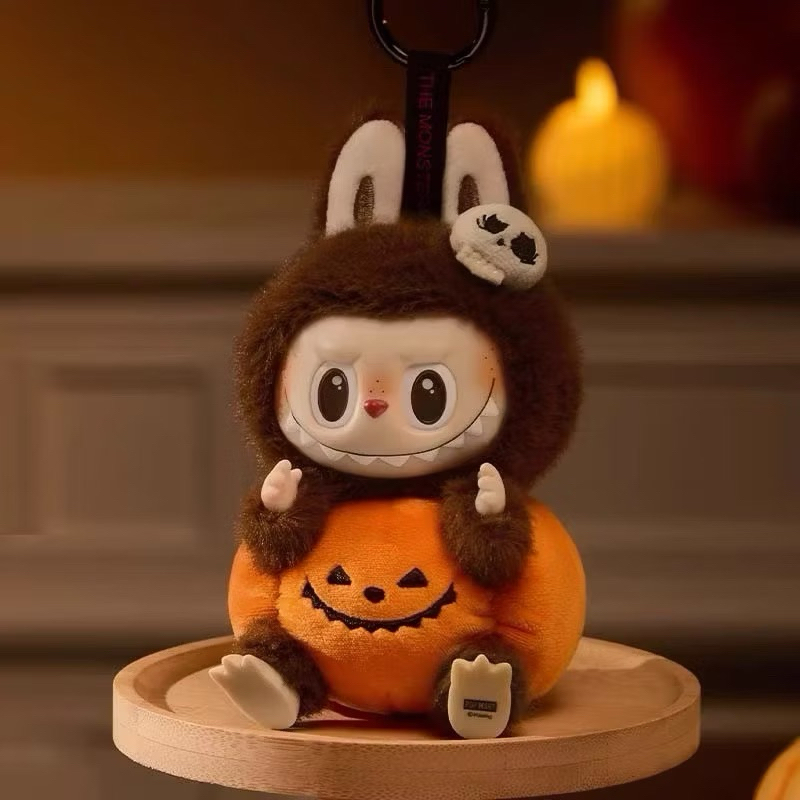 พร้อมส่งในไทย POP MART labubu halloween labubu ลาบูบู้ฟักทอง ตุ๊กตา พวงกุญแจ ลาบูบู้