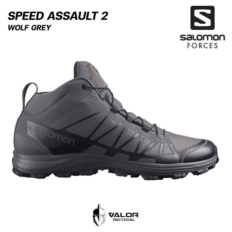 Salomon - Speed Assault 2 [Wolf Grey] รองเท้าวิ่ง น้ำหนักเบา สวมใส่สบาย Unisex Forces Shoes ใส่ได้ทั้งชายและหญิง