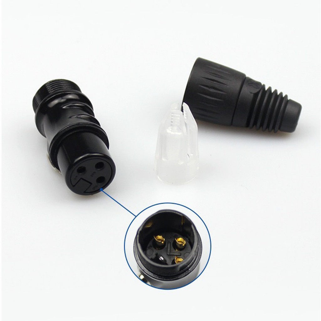 หัวแจ็ค XLR Male-Female (ตัวผู้-เมียเลือกได้)connector 3pin ของแท้100% CANON ตัวผู้และตัวเมีย สำหรับประกอบสายสัญญาณเสียง