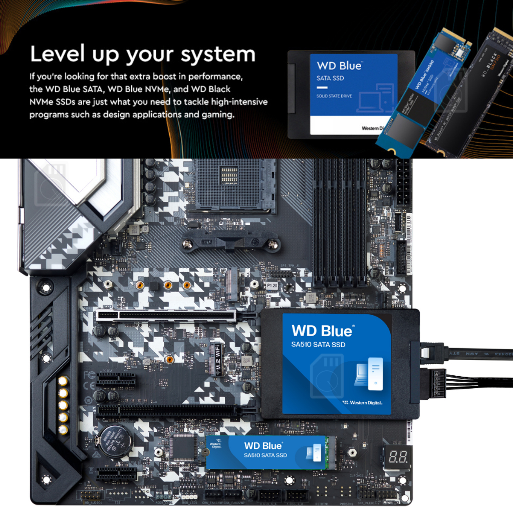 WD 1TB SSD (เอสเอสดี) WD BLUE SA510 รูปที่ 7
