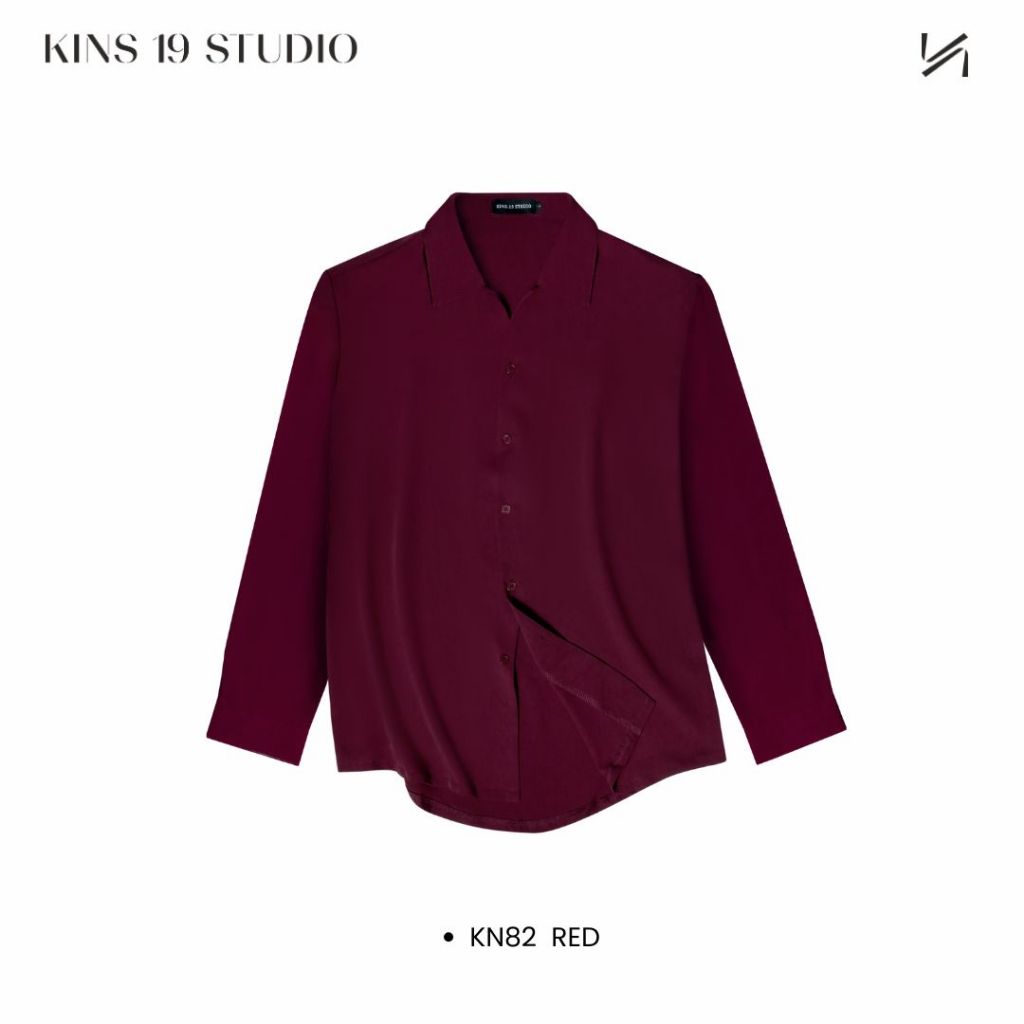 เสื้อเชิ้ตสไตล์เกาหลี เนื้อผ้า Twill (รหัส : KN82)