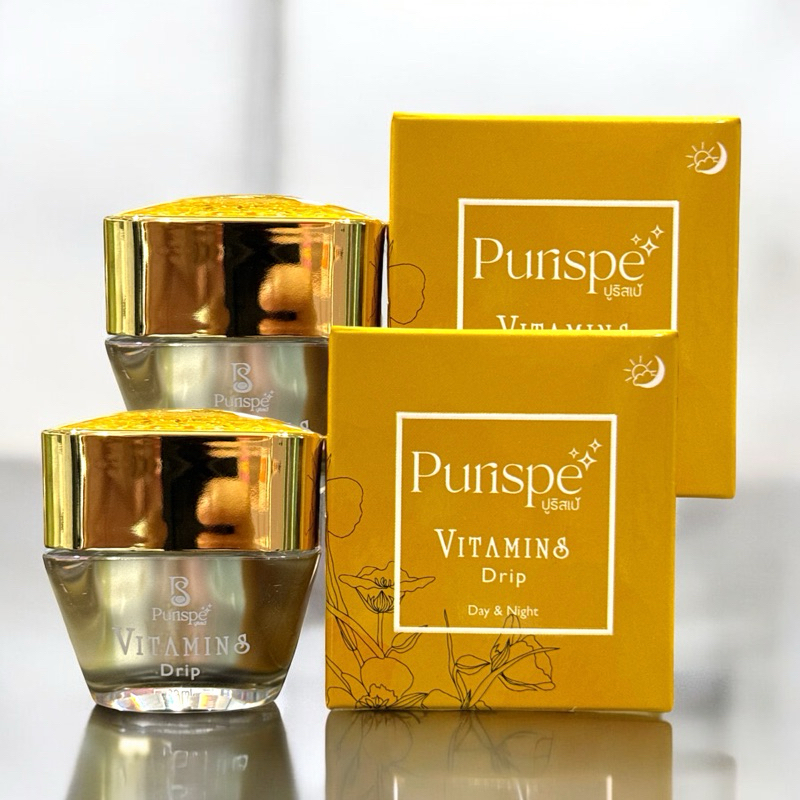 Purispe Vitamins Drip 20g. ดิปวิตามินหน้า 2 กระปุก