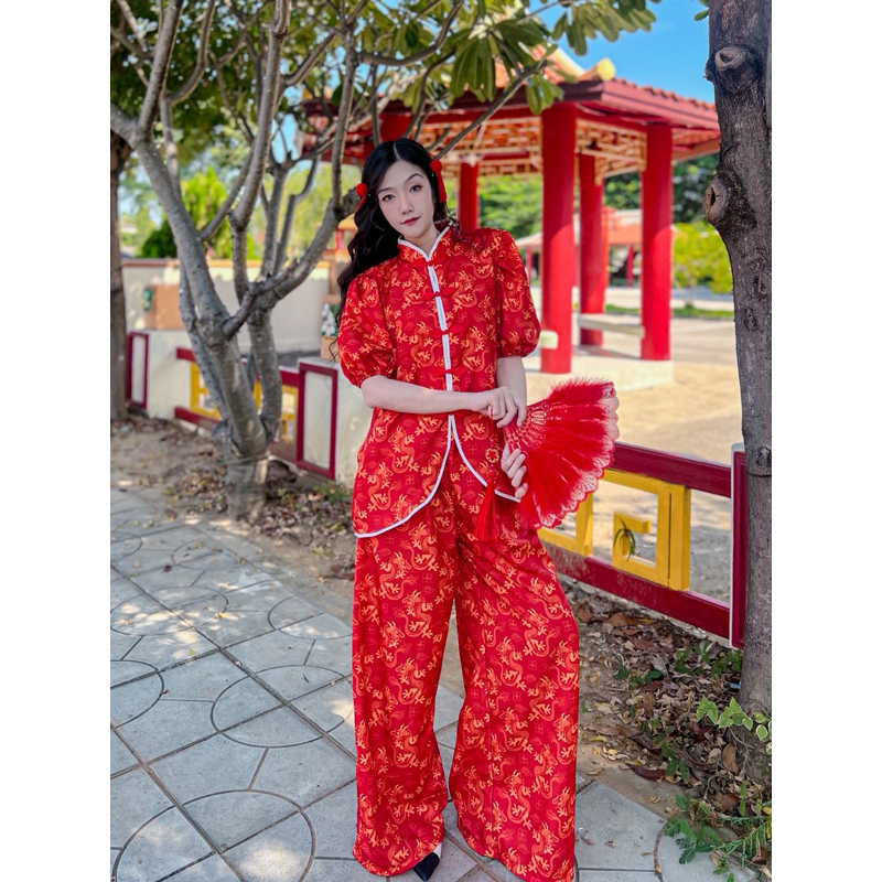 TT02 และ TT43 รวมชุดเซ็ทตรุษจีน (แถมกิ๊ฟติดผม 1 คู่) / ขนาดฟรีไซส์ ปัดดูรูปสุดท้าย