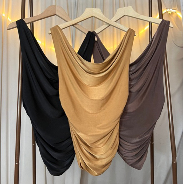 CHAROENPLOY — Long Joely Satin Premium รุ่นคอถ่วง ยาว ผ้าซาตินพรีเมี่ยม