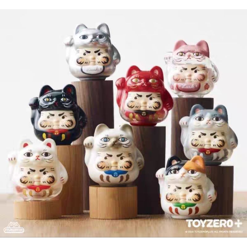 ใช้โค้ด 30% พร้อมส่ง PPxMonsters Kitten Lucky ดารุมะนำโชคเจาะทำพวงกุญแจห้อยกระเป๋าได้