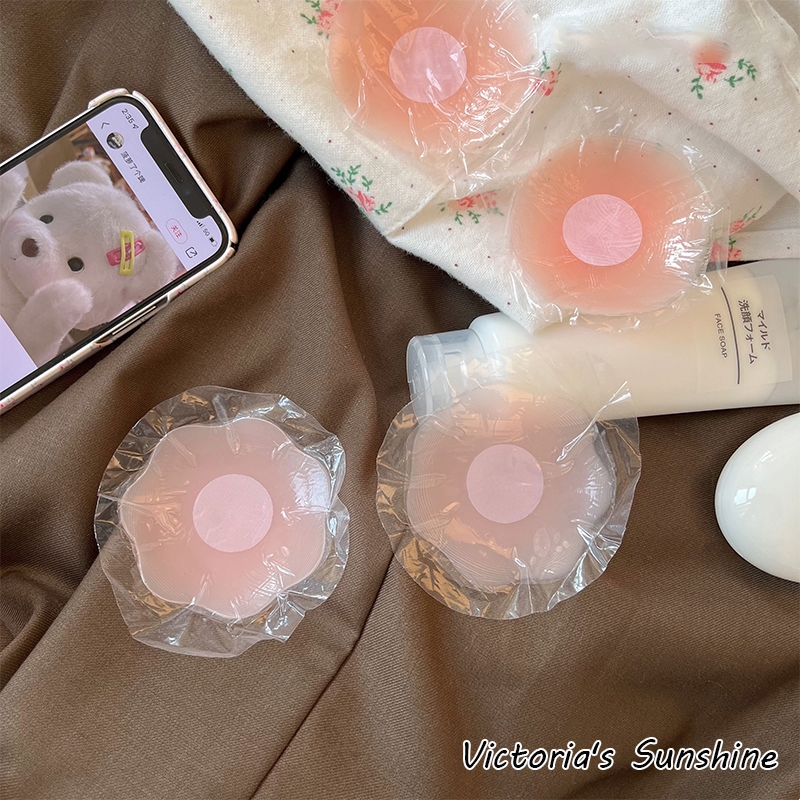 🌟พร้อมส่ง🌟ซิลิโคนปิดจุก ซิลิโคนแปะจุก แผ่นแปะหัวนม เนียนสุดๆ