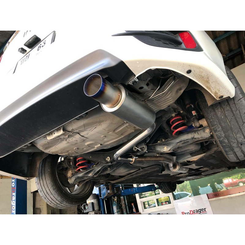 ProDrager ชุดท่อนปลายตรงรุ่นติดตั้งหน้าร้านได้ ใบยาว 12นิ้ว ปลายไทเท Honda City Civic Camry Altis Vios Almera