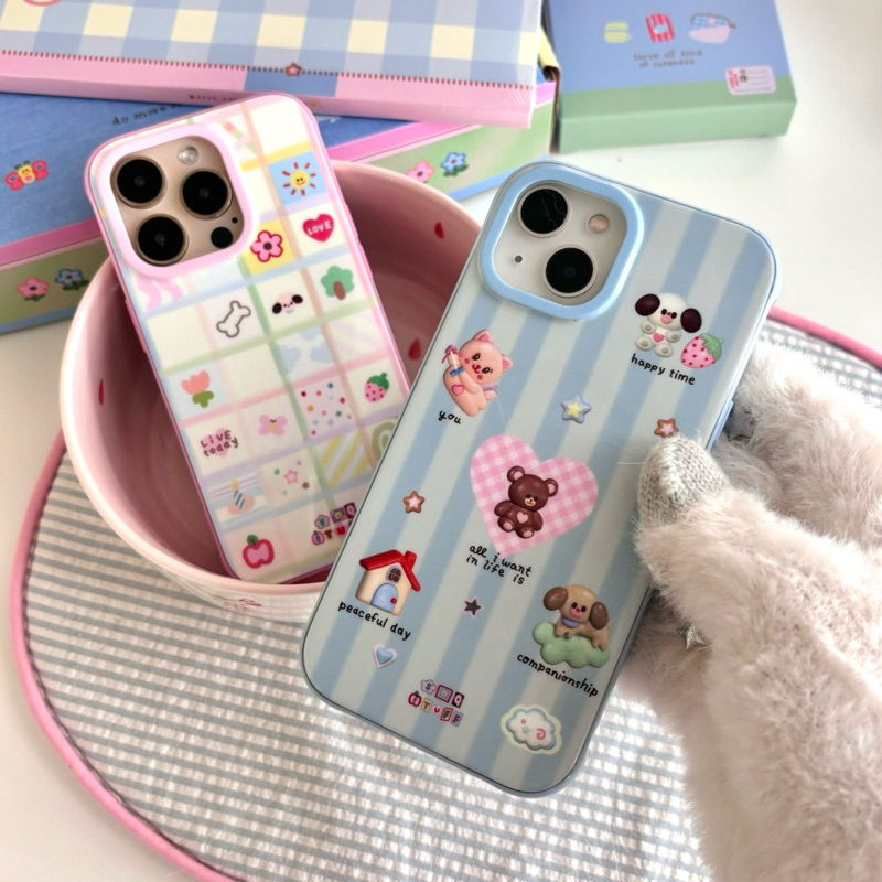 พร้อมส่ง! soqstuff เคสโทรศัพท์มีแม่เหล็ก 3 ชั้น*ขอบสี *กันกระแทกระดับ1.5-2เมตร