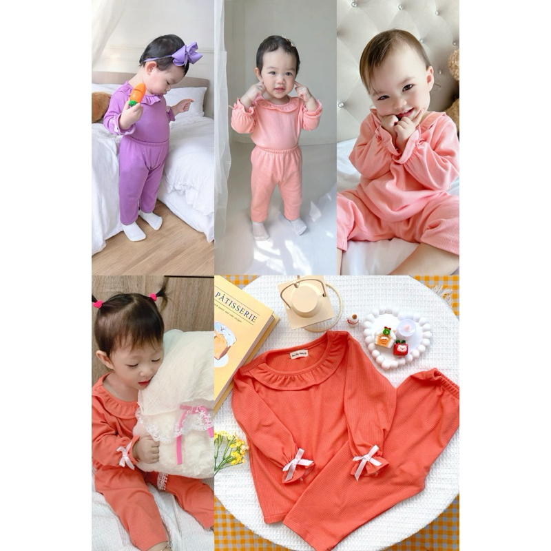 ชุดนอนลูกสาวน่ารัก 4-16 กิโลกรัมผ้ายืดนุ่ม