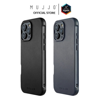 Mujjo เคสหนังแท้ สำหรับ iPhone 16 Pro / 16 Pro Max รุ่น Shie…