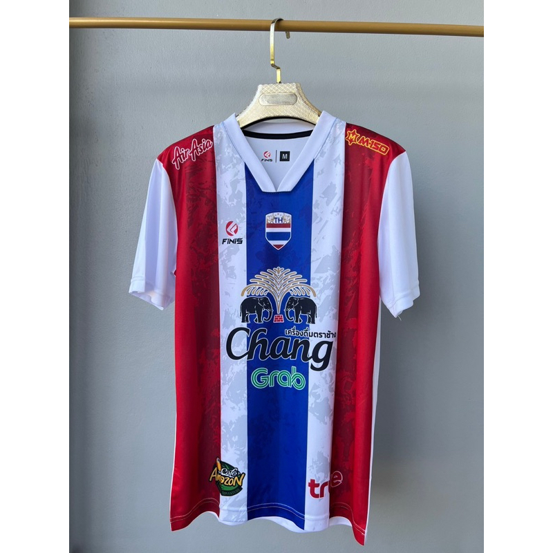 เสื้อกีฬา Finisรุ่น AB005 พิมพ์ลายทั้งตัว มีไซด์เด็กเเละ ผู้ใหญ่