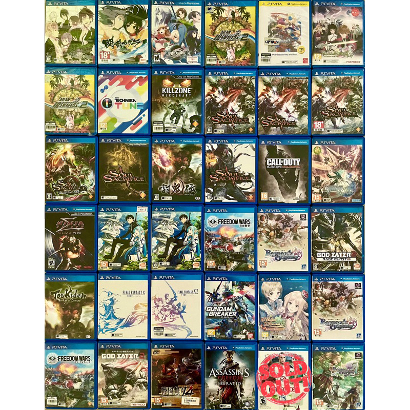 แผ่นเกม Ps Vita มือหนึ่ง/มือสอง (1) / final fantasy / ninja gaiden / persona 4 / hot shots golf / te