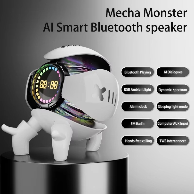 New Smart Robot Mini Size Sound V5.1 Box Portable Stereo Speaker AI Interactive Toys Audio Wireless Bluetooth Speakers