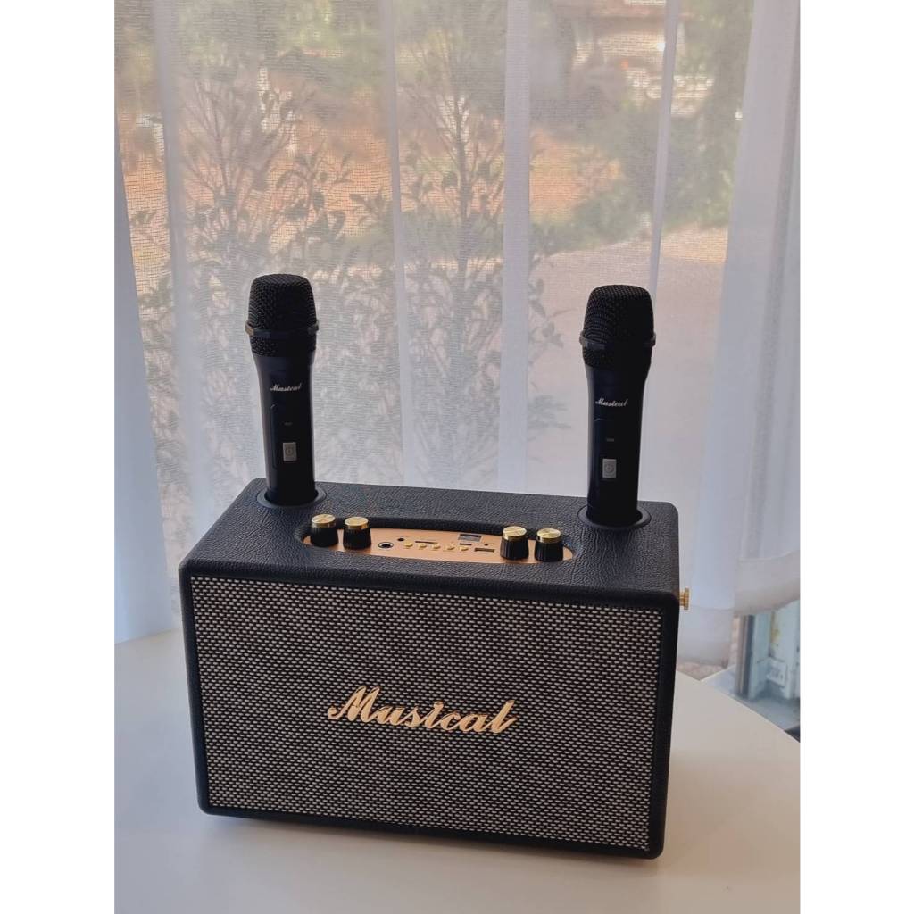 d-power ลำโพงบลูทูธสไตล์เรโทร รุ่น MUSICAL I,III Plus  40W,60W ลำโพง 4,5นิ้ว*2 แถมไมค์ลอย
