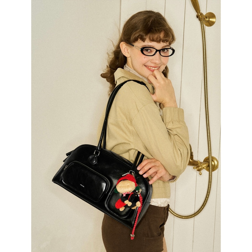 New❣️ Muva | muva chubby bag กระเป๋าสะพายไหล่หนังแท้