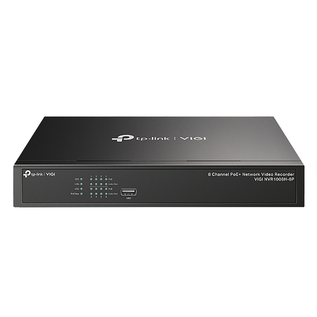 TP-Link VIGI 8 Channel (VIGI NVR1008H-8P) PoE+ 53W Network Video Recorder