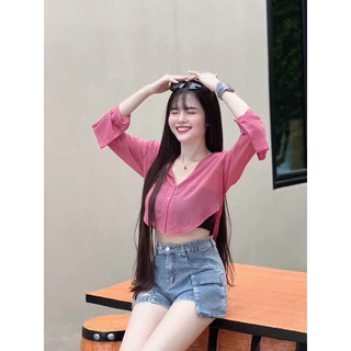 ครอปเชิ้ตชีฟอง (C01)