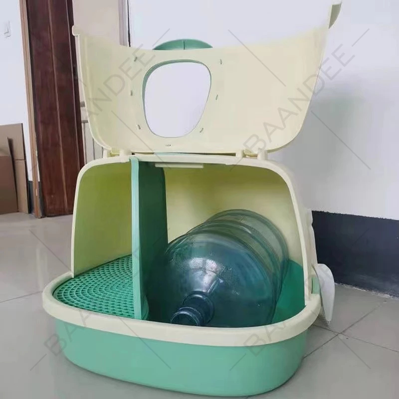 ห้องน้ำแมว ให้พลั่ว ฝาสามารถพลิกเปิดได้ พื้นที่ขนาดใหญ่พิเศษ กระบะทรายแมวแบบปิด กระบะทรายแมวขนาดใหญ่ กระบะทรายแมวทรงโดม - รูปที่ 3