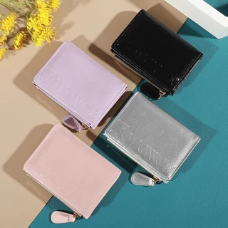 B-1156🔥กระเป๋าสตางค์ใบสั้น หนัง Pu พกพาสะดวก ขนาดเล็กแบบพกพา พร้อมช่องใส่บัตร สีสดใส แฟชั่นสําหรับสตรี น่ารัก 6สี
