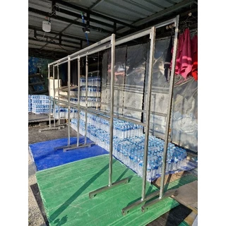 ราว2ชั้นราวเหล็กกล่อง1×1นิ้ว สูง150×300//สูง160×320ชม/สูง180×300ชม.//สูง160×160/สูง180×150หล็กชุปกัลวาในช์แข็งแรง