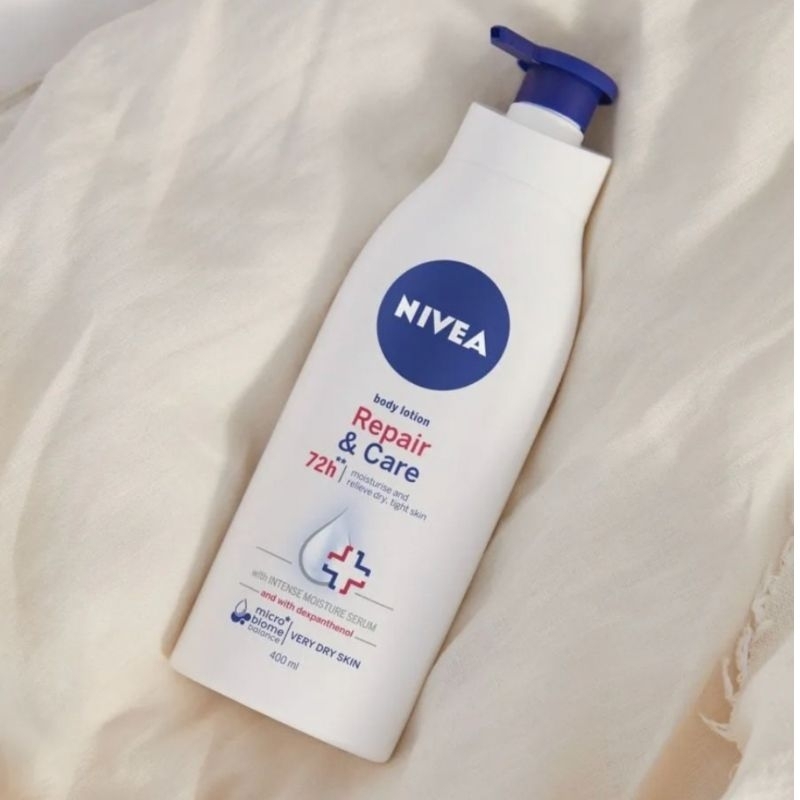 ของแท้/Made in Spain🇪🇦NIVEA Repair & Care 72 h. Body Lotion 400 ml โลชั่นนีเวีย