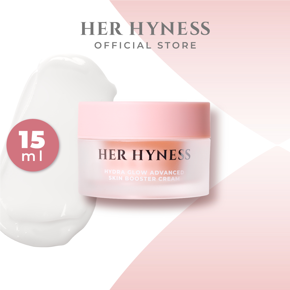 HER HYNESS HYDRA GLOW ADVANCED SKIN BOOSTER CREAM 15 ML ครีมเพื่อผิวแข็งแรง ล็อคผิวอิ่มฟู 15 มล.
