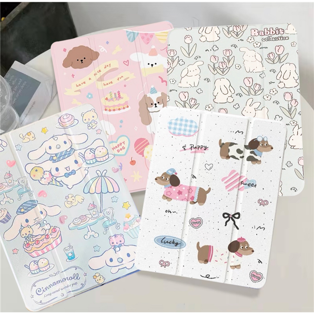 017.เคสฝาพับ เคส สำหรับ Samsung Galaxy Tab A7 lite/Tab S9 FE Tab S6 lite/ A9 Plus S9FE มีช่องใส่ปากกา เคสกันกระแทก