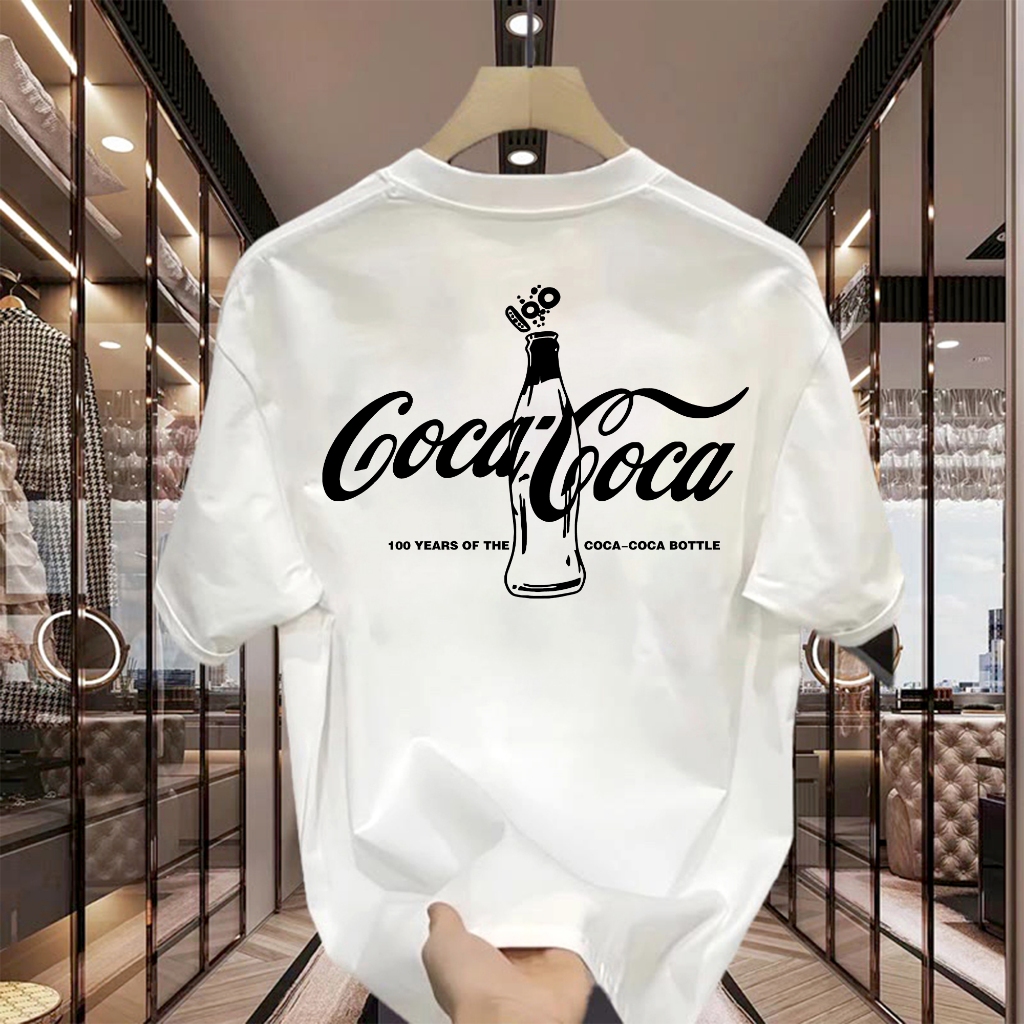 You-T ใหม่ [ส่งจากไทย] เสื้อยืด oversize ผ้าcotton 100% สไตล์เกาหลีมินิมอล ไม่หด ลาย "COCACOCA"