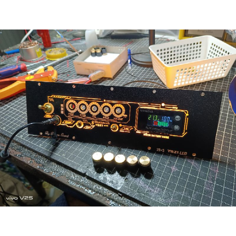 ชุดเพลท ST21 ดิจิตอล เดินระบบไม่เอาแอมป์มีไฟ LED เหลือใส่แอมป์อย่างเดียว