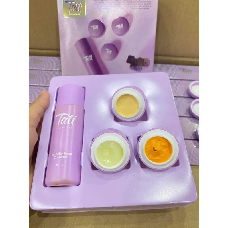 🔥พร้อมส่ง🔥ครีมตาตีของแท้ ราคาถูก Tati Skincare 1 เซตได้4ชิ้น🔥ของแท้พร้อมส่ง🔥