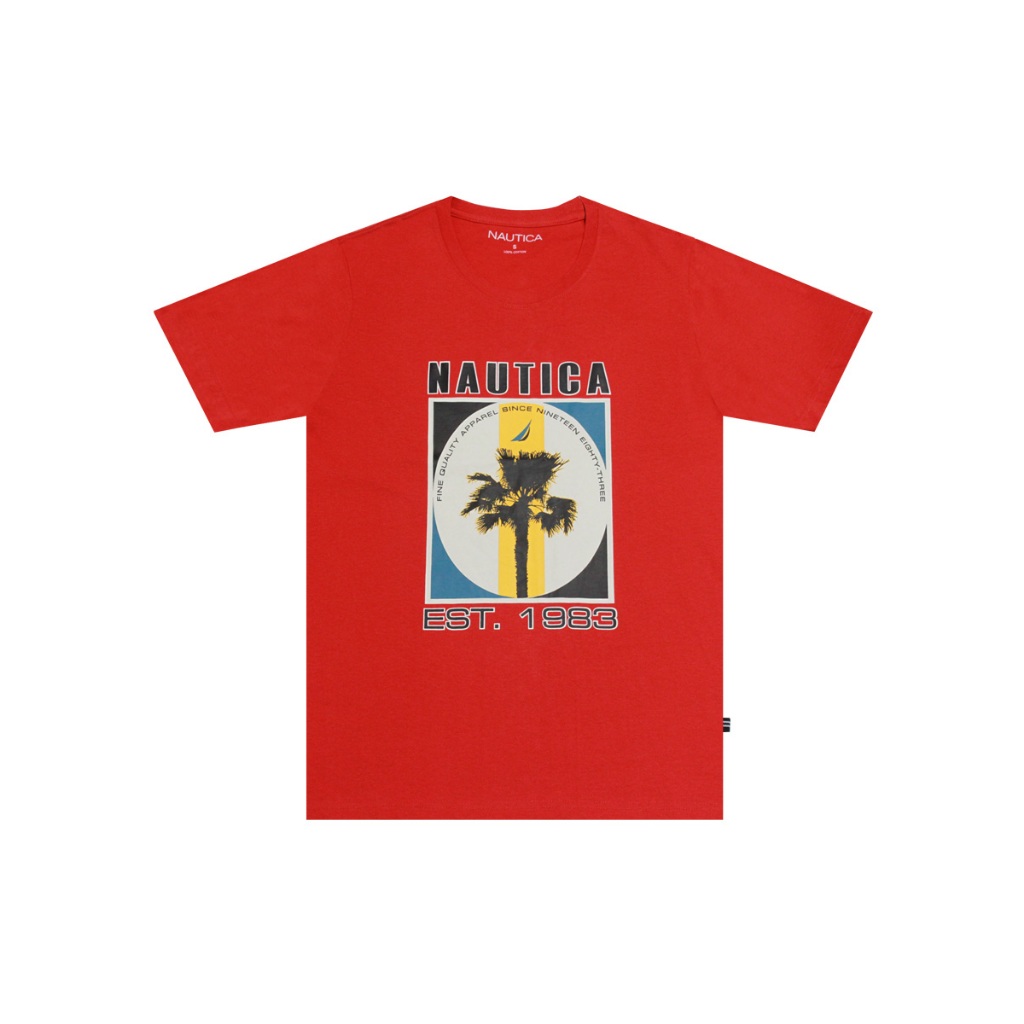 NAUTICA T-Shirt เสื้อยืดนอติก้า V37106 6SN