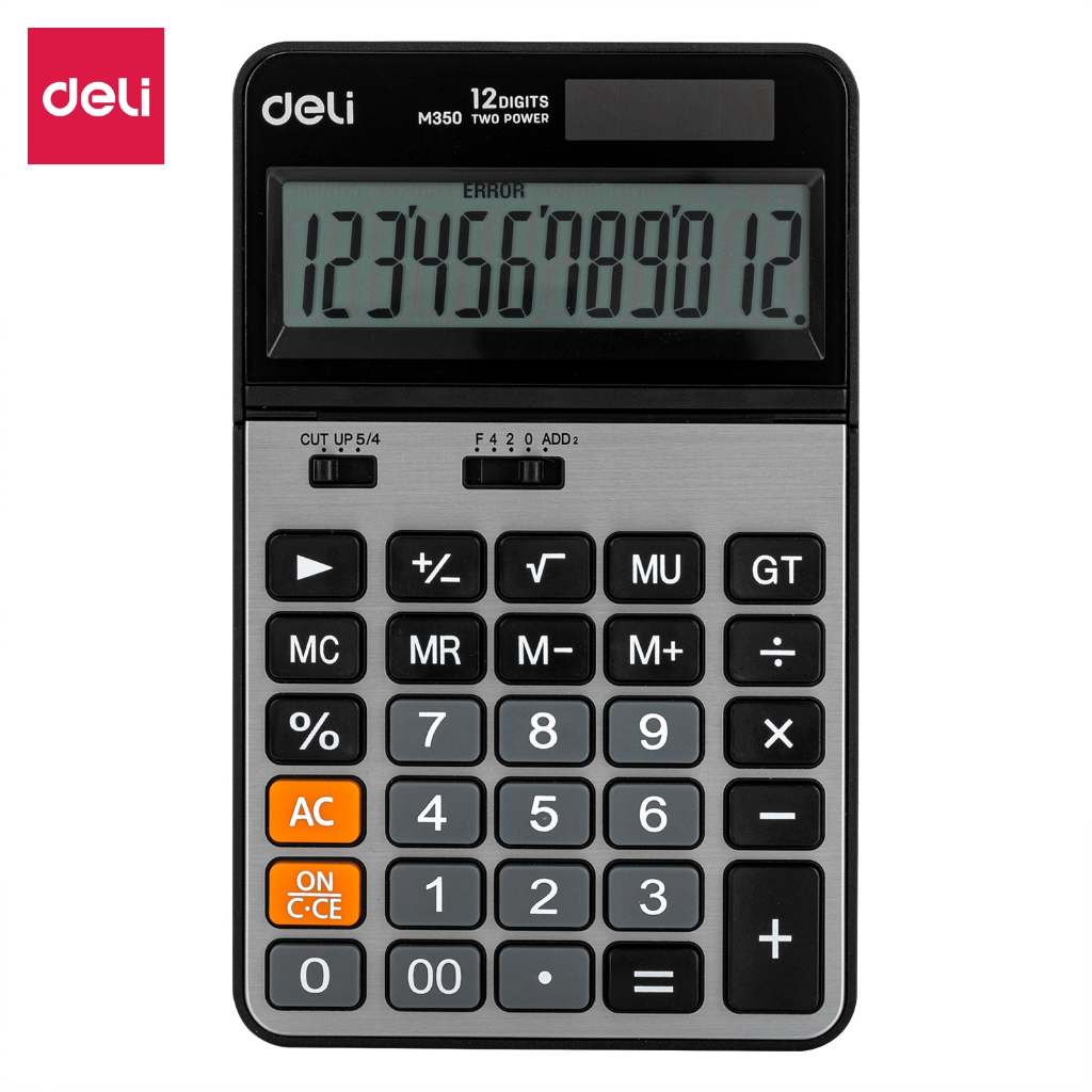 เครื่องคิดเลขรุ่น Deli-EM350 Calculator 12 หลัก