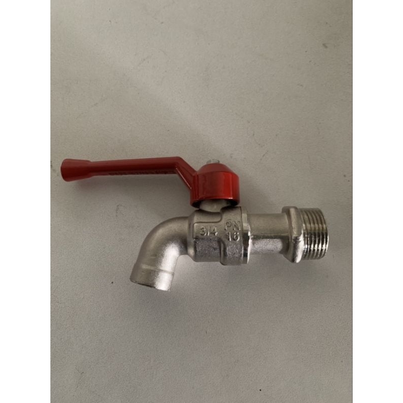 ก๊อก ก๊อกน้ำ sanwa ขนาด 6หุน , 3/4 ด้ามแดง