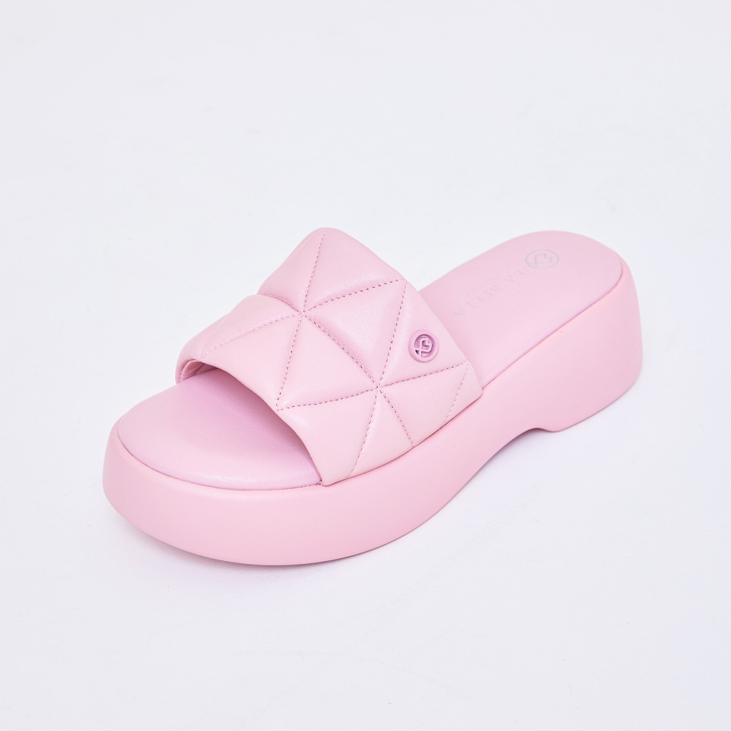 LA BELLA รุ่น MARSHMALLOW PLATFORM SANDALS - NUDE PINK