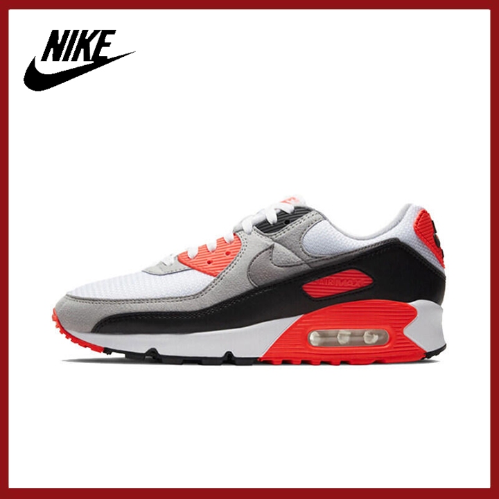 【โปรโมชั่นสินค้าใหม่】Nike Air Max 90 รองเท้าผ้าใบสำหรับผู้ชาย และผู้หญิง