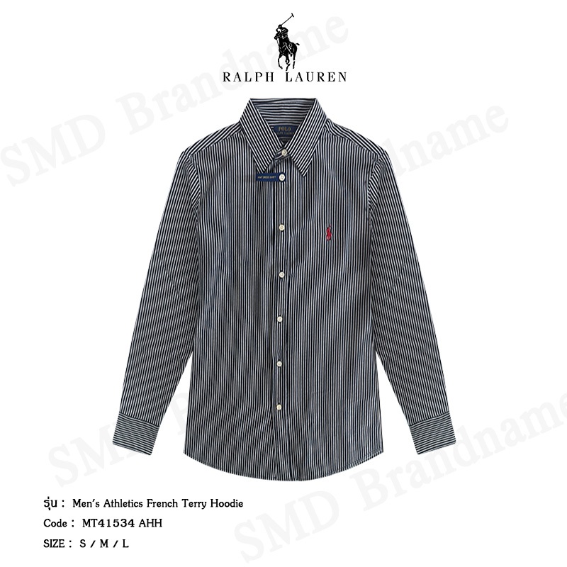Polo Ralph Lauren เสื้อเชิ้ตแขนยาว รุ่น Striped Long-Sleeve Shirt Code: 211633498007
