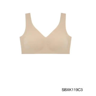 Sabina เสื้อชั้นใน Seamless รุ่น Soft Collection (ไม่มีโครง) รหัส SBXK119 ตะขอหลัง สีเนื้อ/สีดำ/สีแทน