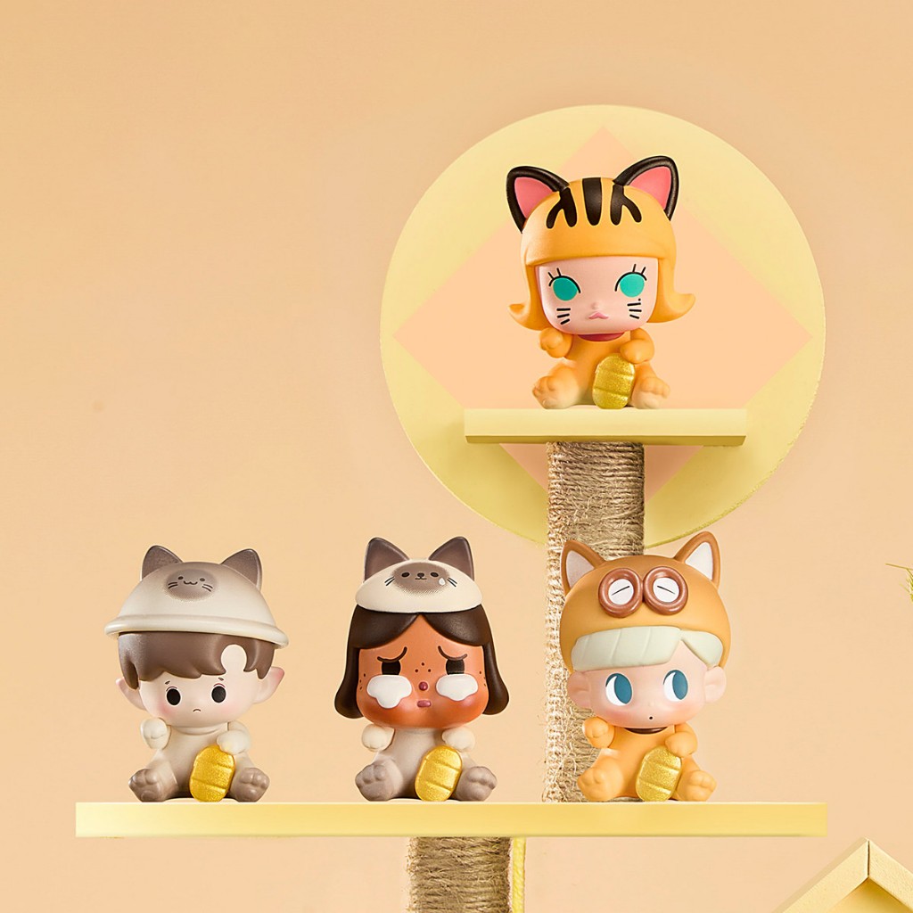 [สุ่ม] แบบซองเดียว POP MART POP BEAN Lucky Cat Series ไม่แกะซอง ของแท้