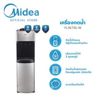 (ส่งฟรีทั่วไทย) Midea ตู้กดน้ำเย็น-ร้อน-ธรรมดา 3 ปุ่มกด รุ่น…