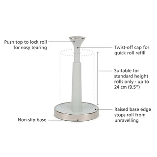 Joseph Joseph อุปกรณ์ใส่ทิชชู่ รุ่น Push&Tear สี Light Stone N851688