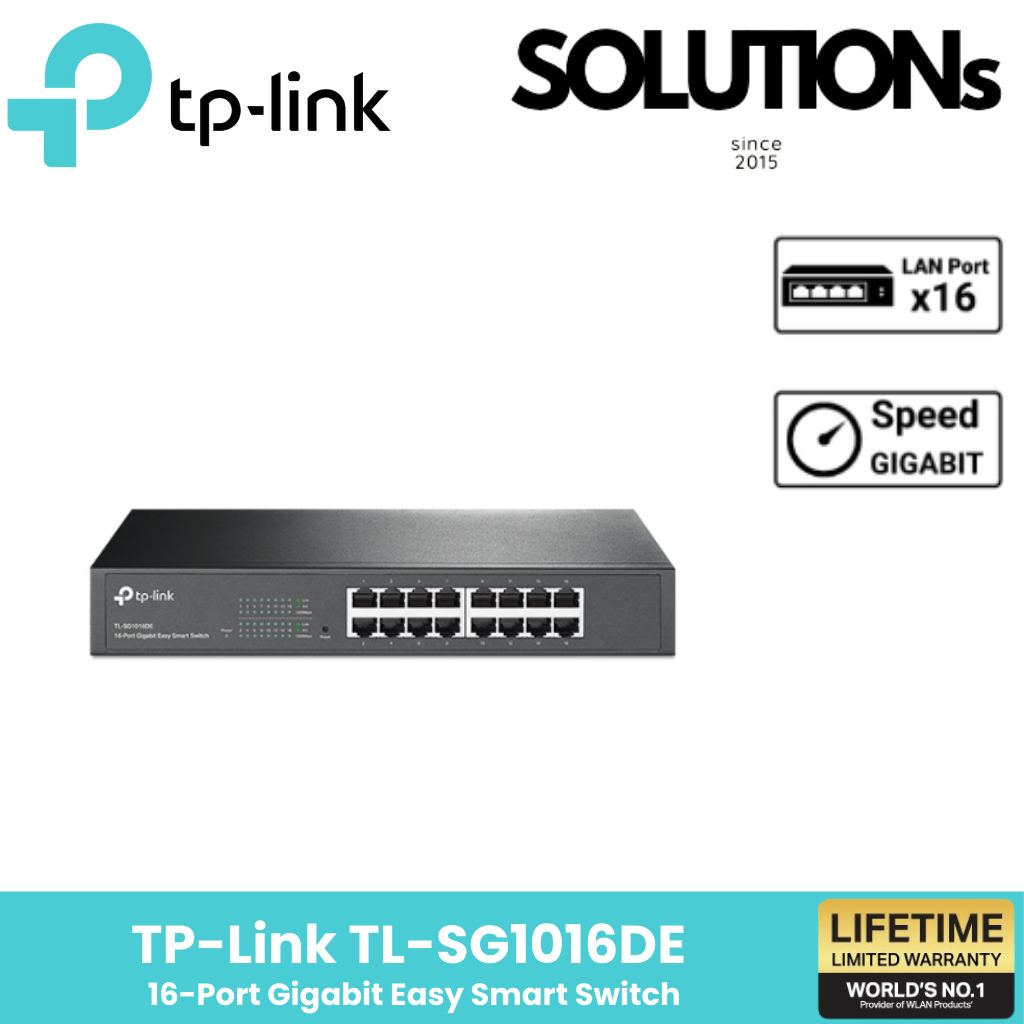 TL-SG1016DE 16-Port Gigabit Easy Smart Switch