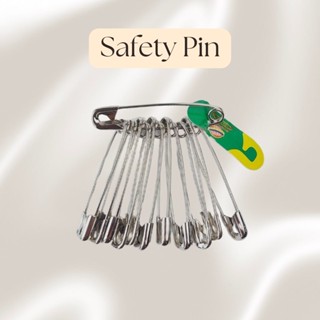 เข็มกลัด ซ่อนปลาย เข็มกลัดสีเงิน เข็มกลัดหนา ไม่งอง่าย เข็มก…