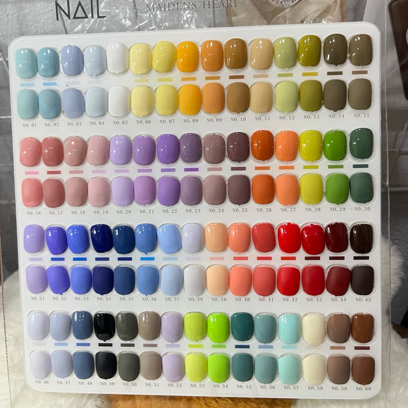 เล็บปลอม (สำหรับสีพื้น เท่านั้น )สั่งทำ เล็บเจลแท้ 100%%ทุกขั้นตอนทำเหมือนลงเล็บจริง เล็บลูกคุณหนู