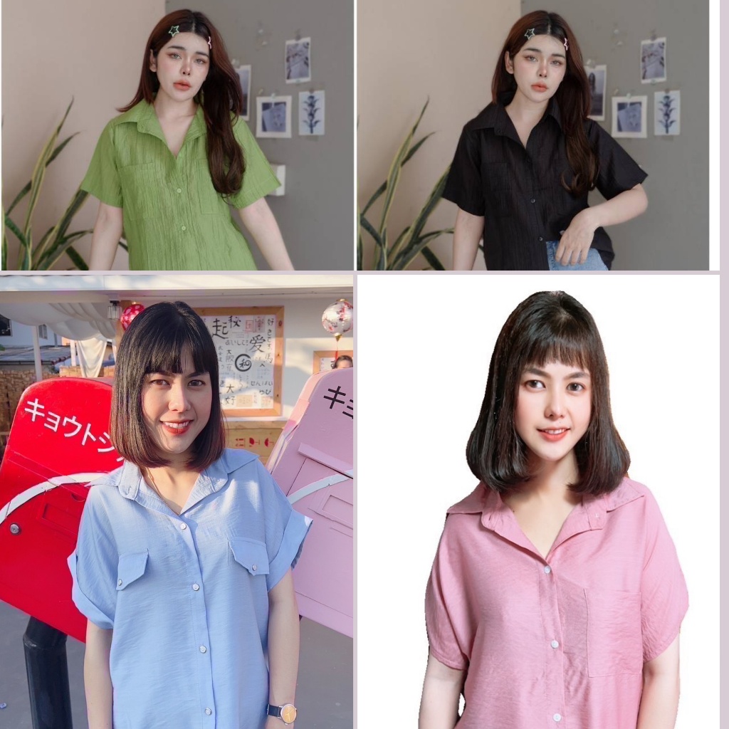 (B) เสื้อแฟชั่นผู้หญิง ผ้าเนื้อดี งานตัดเย็บปราณีต สวยหรูในทุกดีเทล เพิ่มความมั่นใจให้ทุกลุคของคุณ