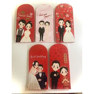 ซองแต่งงาน (10ซอง/แพค) ลายเจ้าบ่าวเจ้าสาวน่ารักมากค่ะ คู่รัก…