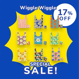 ✅ ขายดี Wiggle Wiggle Picnic Bag ถุงผ้ารักษ์โลก สีสันสวยงาม