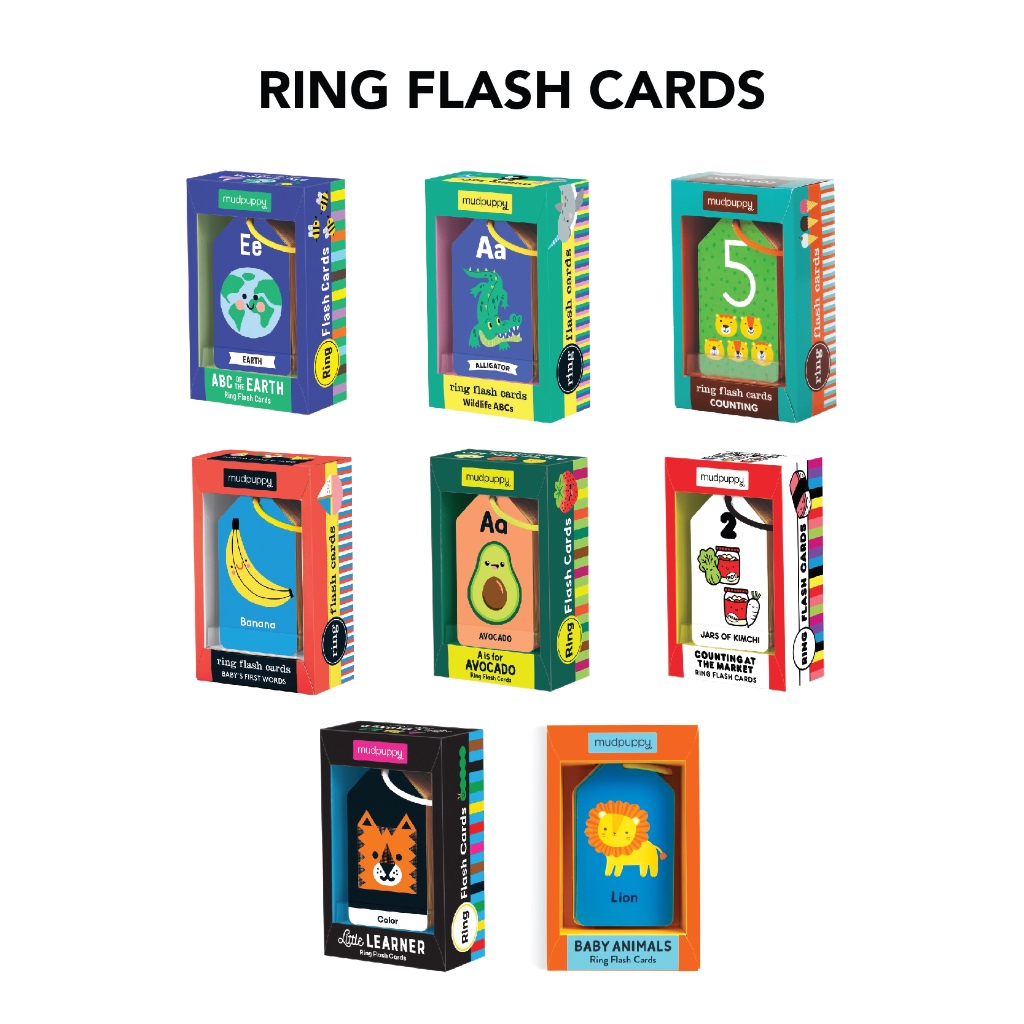 Ring Flash Card มีห่วงจัดเก็บและหิ้วสะดวก มี 4 หมวดคำศัพท์ให้เลือก