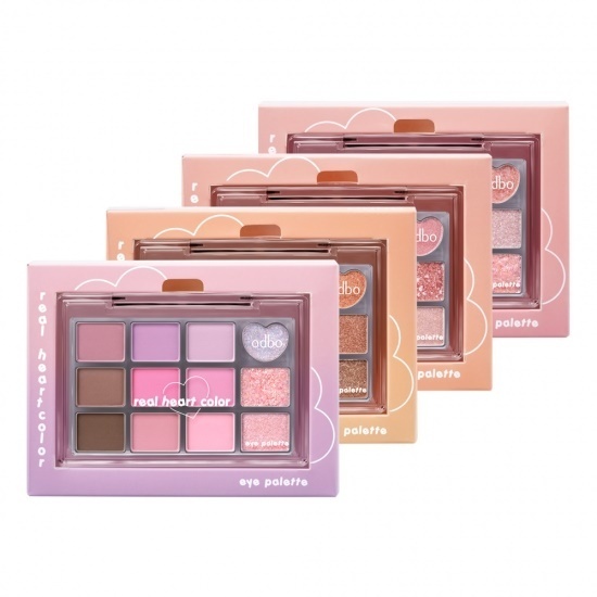 Odbo Real Heart Color Eye Palette  8 g โอดีบีโอ เรียล ฮาร์ท คัลเลอร์ อาย พาเลท (OD2019)