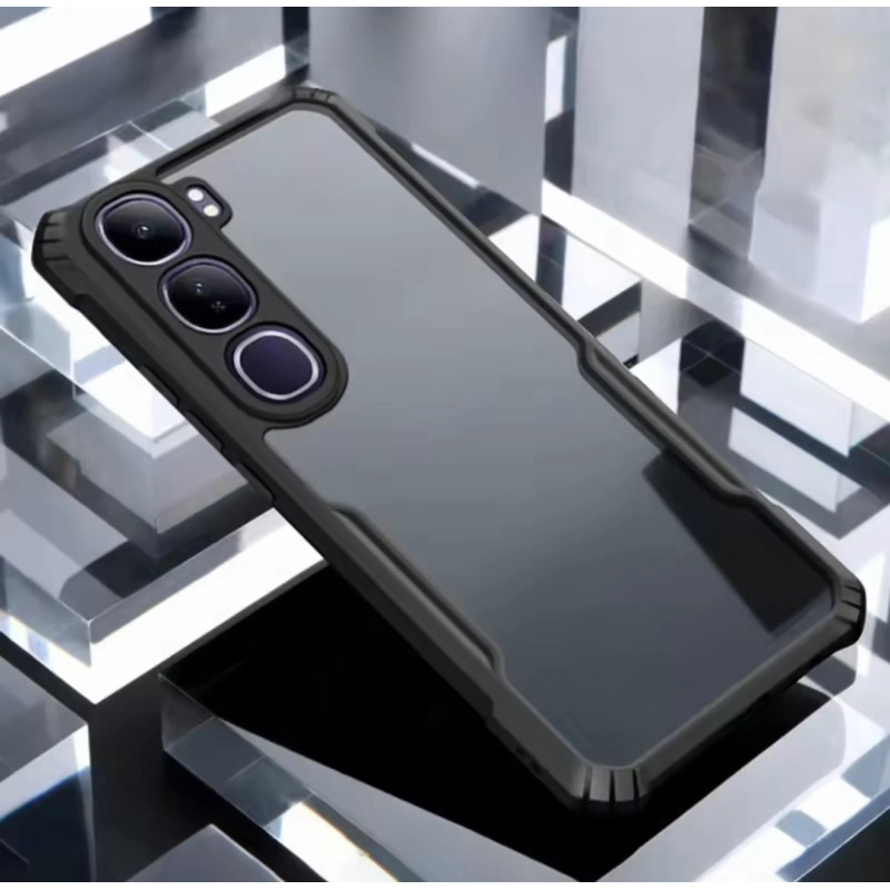 [ส่งจากไทย] เคสกันกระแทก PC+TPU สำหรับ Case infinix Hot 50 / 50i / 50Pro+ / Smart 9 เคสหลังใสขอบนิ่มหลังแข็ง เคสโทรศัพท์