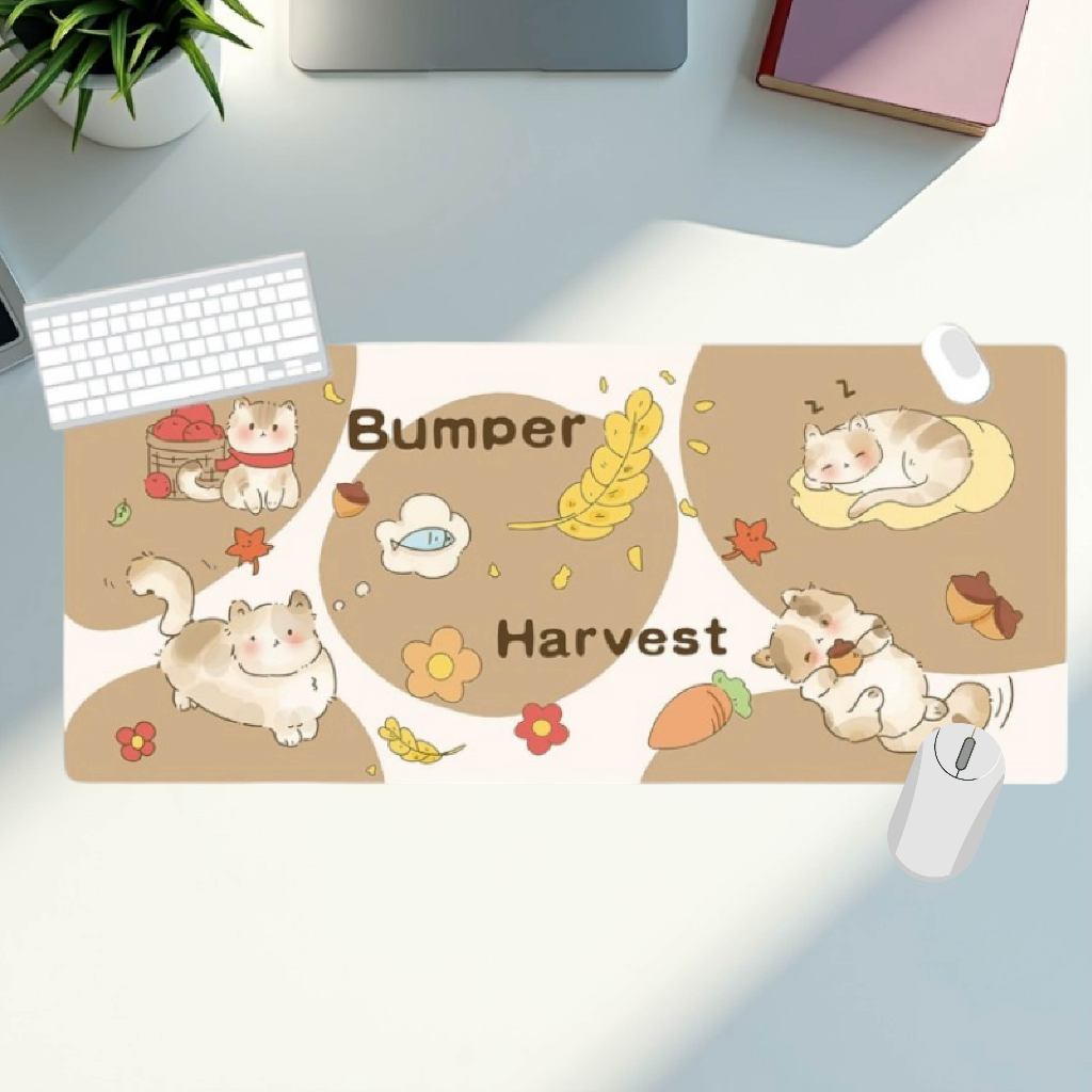 [พร้อมส่ง] แผ่นรองเมาส์ ที่รองเมาส์ งานกราฟิกตัวการ์ตูนลายเส้น มีให้เลือกมากกว่า 9 แบบ ขนาดใหญ่ 80x30 ซม. (หนา 3 มม.)